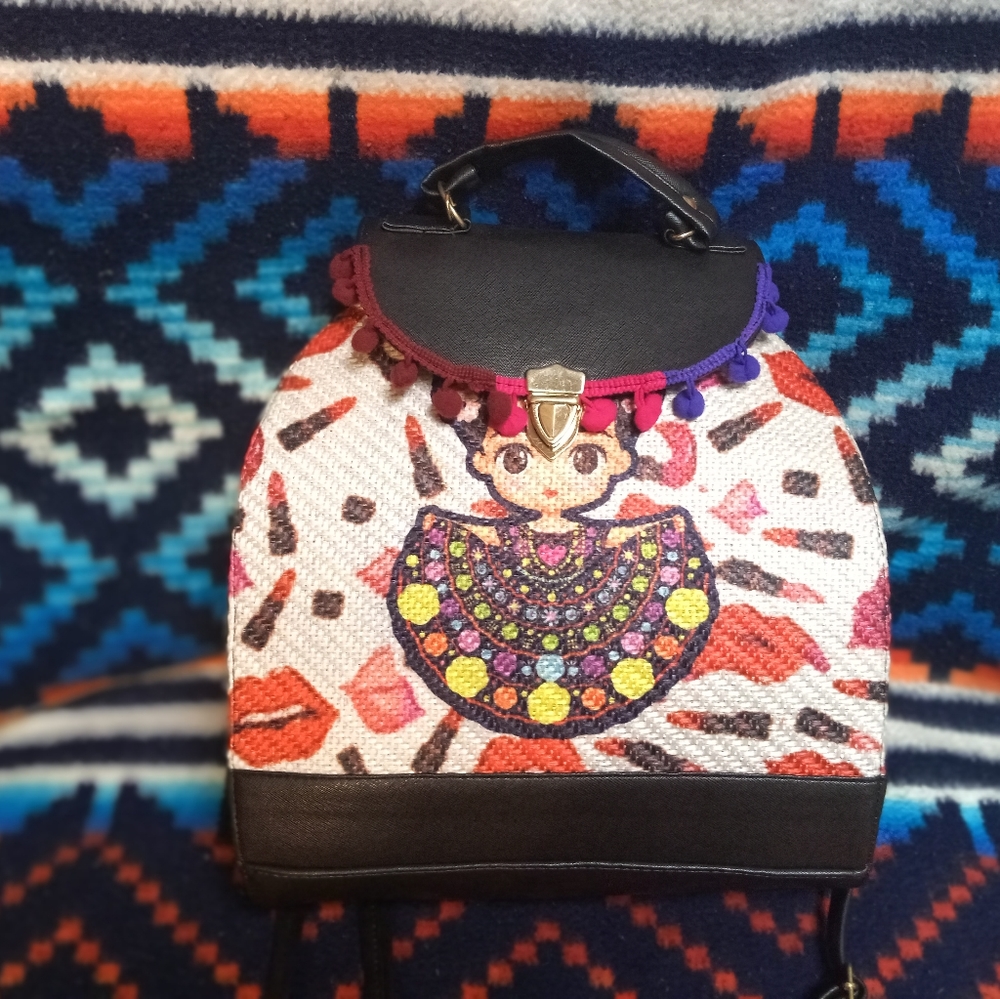 Mexican doll purse/backpack